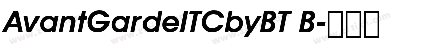 AvantGardeITCbyBT B字体转换